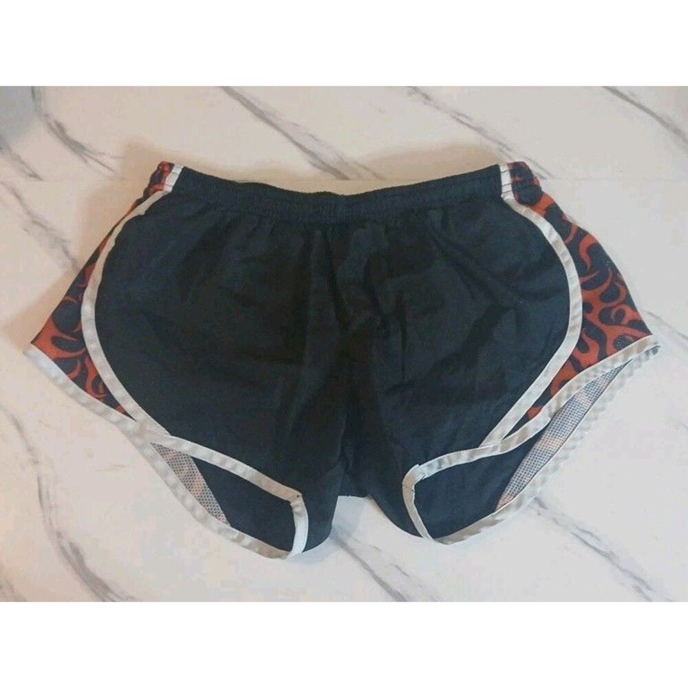 Womens Soffee Low Rise Athletic Shorts Junior's Size Small Flame Design Lined